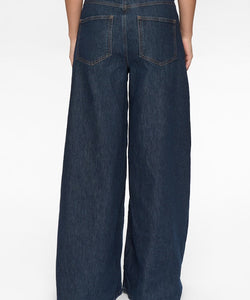 NÜMPH | VENICE - HR EXTRA WIDE JEANS - DARK BLUE DENIM