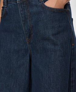 NÜMPH | VENICE - HR EXTRA WIDE JEANS - DARK BLUE DENIM