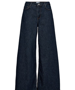 NÜMPH | VENICE - HR EXTRA WIDE JEANS - DARK BLUE DENIM