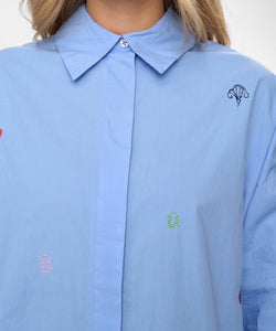 NÜMPH | JUNA SHIRT - HYDRANGEA