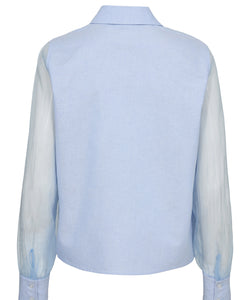 NÜMPH | LENORA ORGANZA SHIRT - HYDRANGEA