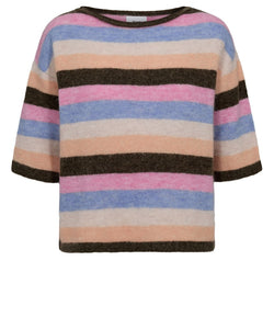 NÜMPH | RIETTE STRIPEY SS PULLOVER - SEA TURTLE