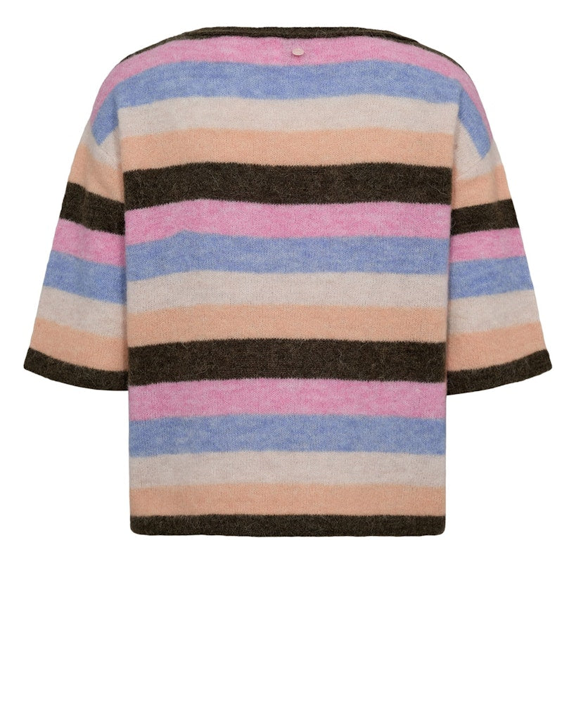 NÜMPH | RIETTE STRIPEY SS PULLOVER - SEA TURTLE