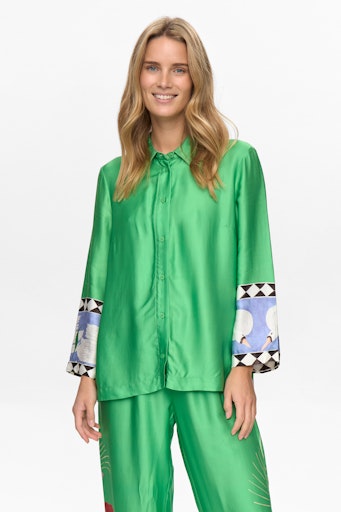 NÜMPH | ADELINA SHIRT - VIBRANT GREEN