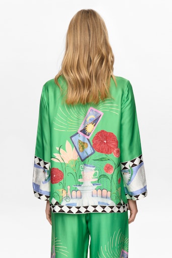 NÜMPH | ADELINA SHIRT - VIBRANT GREEN