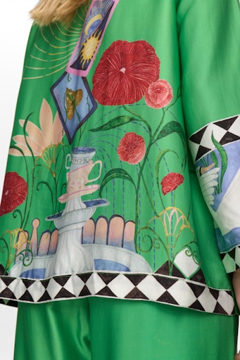 NÜMPH | ADELINA SHIRT - VIBRANT GREEN