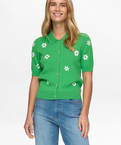 NÜMPH | MARGITTA CARDIGAN - VIBRANT GREEN