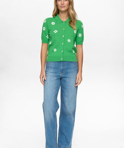 NÜMPH | MARGITTA CARDIGAN - VIBRANT GREEN