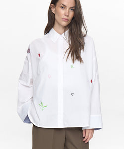 NÜMPH | JUNA SHIRT - CLOUD DANCER