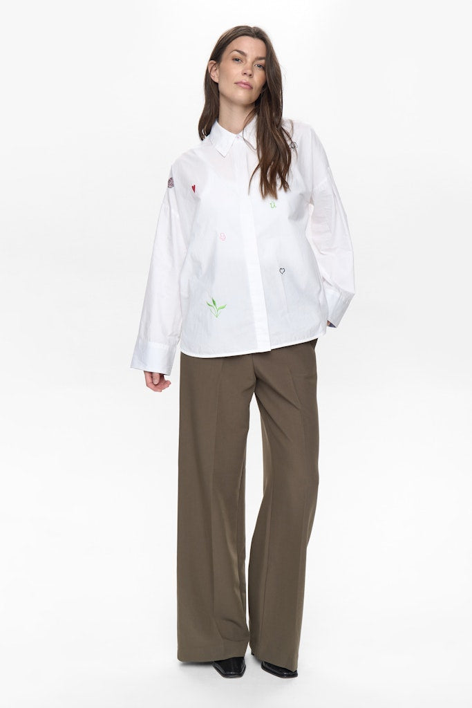 NÜMPH | JUNA SHIRT - CLOUD DANCER