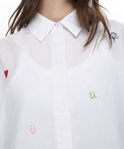 NÜMPH | JUNA SHIRT - CLOUD DANCER