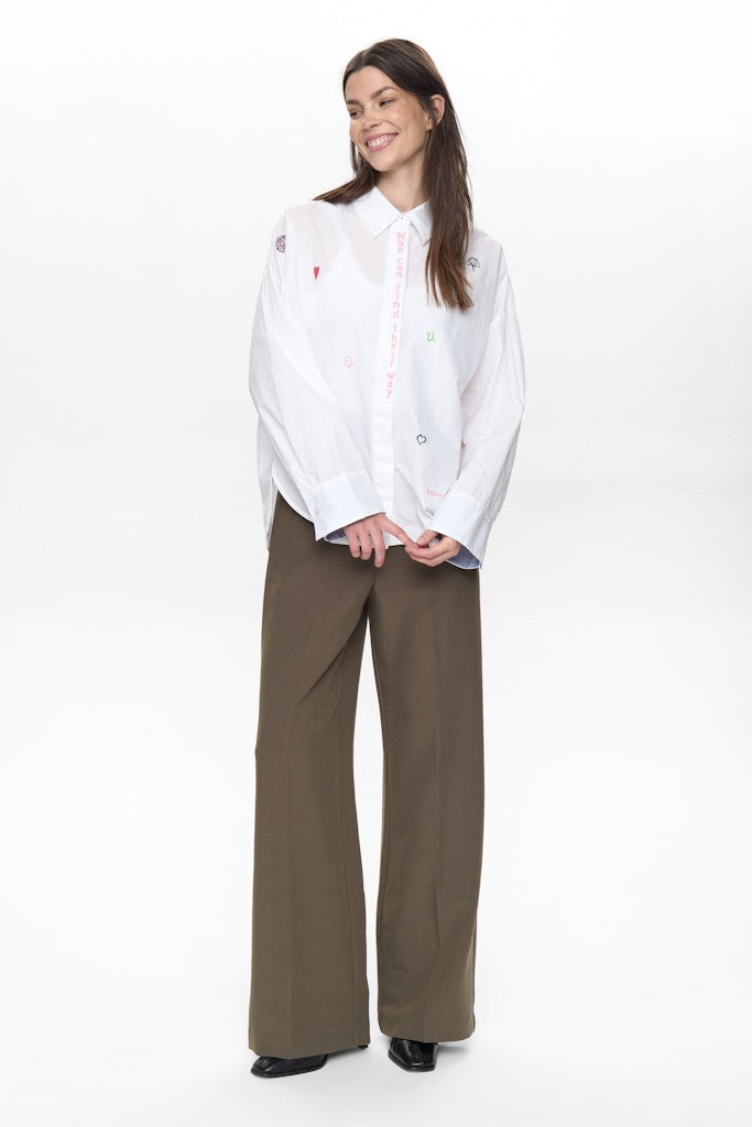 NÜMPH | JUNA SHIRT - CLOUD DANCER