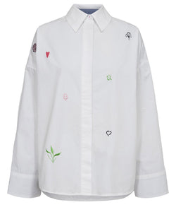 NÜMPH | JUNA SHIRT - CLOUD DANCER