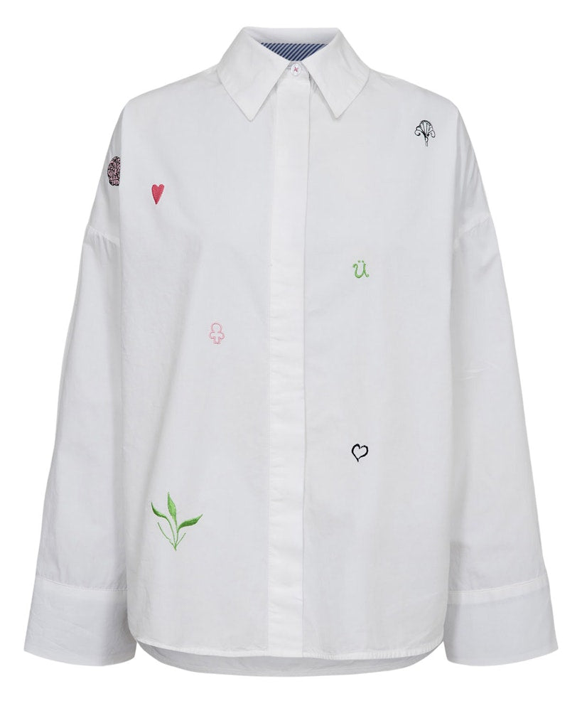 NÜMPH | JUNA SHIRT - CLOUD DANCER