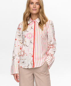 NÜMPH | SOLEIMA MIX SHIRT - CLOUD DANCER