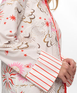 NÜMPH | SOLEIMA MIX SHIRT - CLOUD DANCER