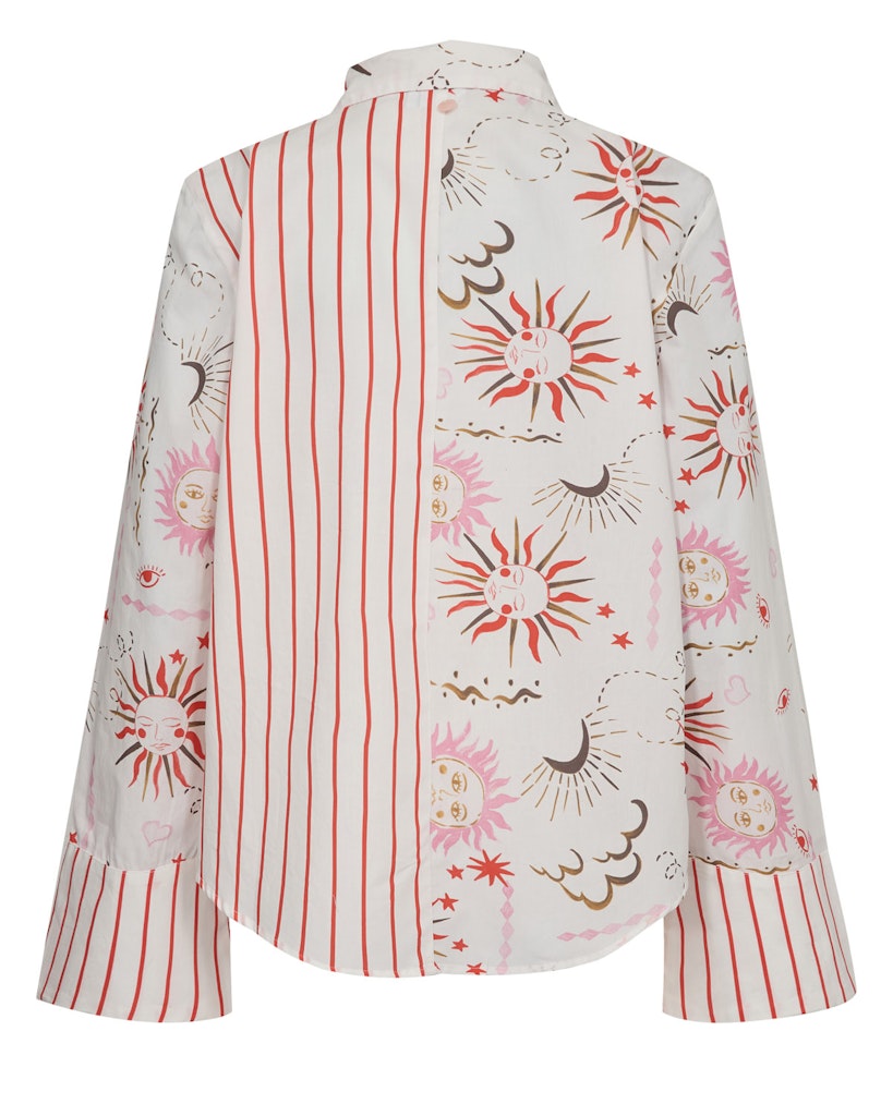 NÜMPH | SOLEIMA MIX SHIRT - CLOUD DANCER