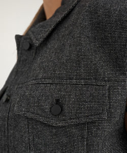NÜMPH | ROKI VEST - DARK GREY MELANGE