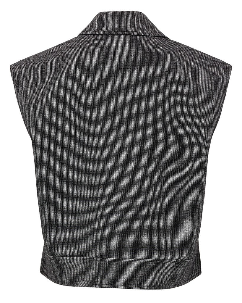 NÜMPH | ROKI VEST - DARK GREY MELANGE