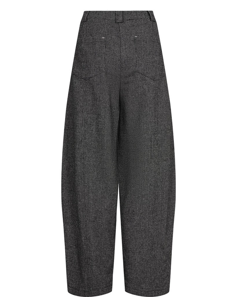 NÜMPH | ROKI BARREL PANTS - DARK GREY MELANGE