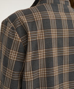 NÜMPH | KAMALA ZIP SHIRT - DARK GREY MELANGE