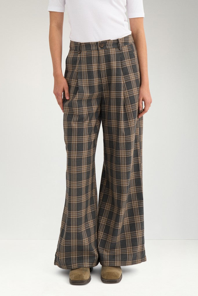 NÜMPH | KAMALA PANTS - DARK GREY MELANGE