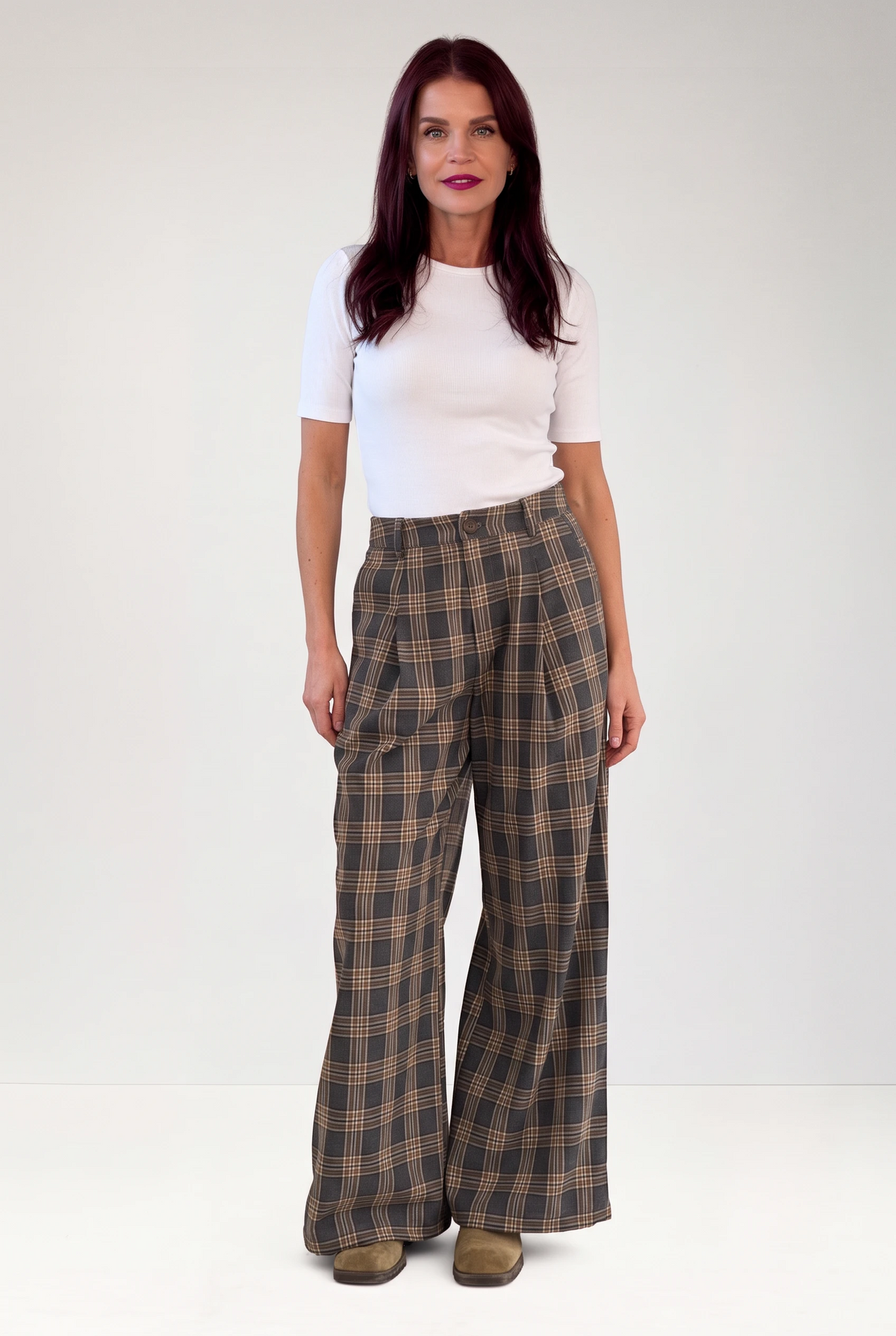 NÜMPH | KAMALA PANTS - DARK GREY MELANGE