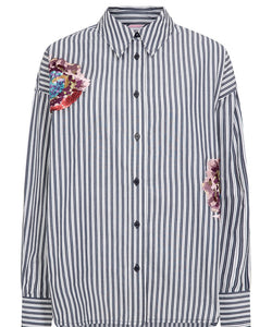 NÜMPH | ELFA OVERSIZE SHIRT - SALUTE BLUE