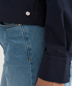NÜMPH | FRANCY SHIRT - SALUTE BLUE