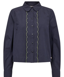 NÜMPH | FRANCY SHIRT - SALUTE BLUE