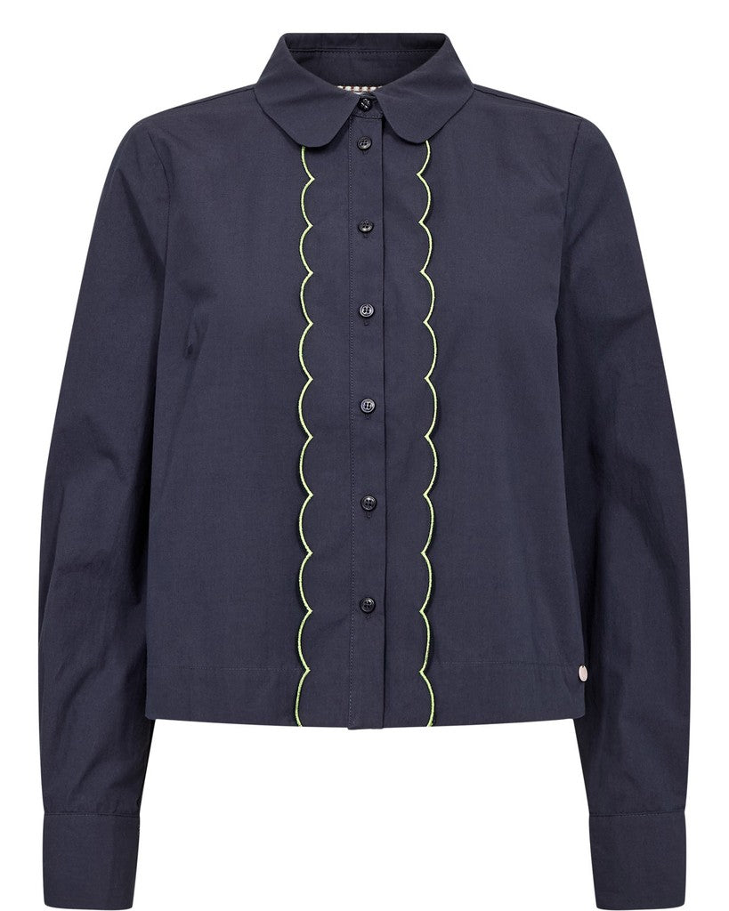 NÜMPH | FRANCY SHIRT - SALUTE BLUE