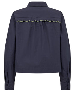 NÜMPH | FRANCY SHIRT - SALUTE BLUE