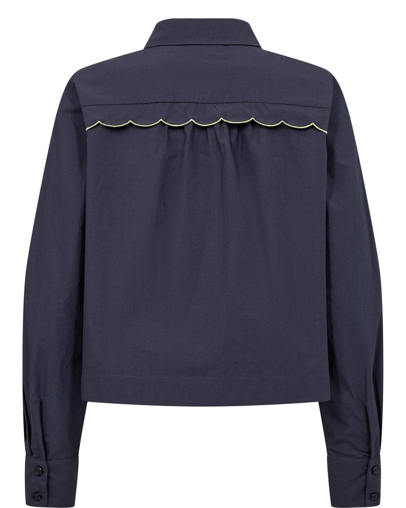 NÜMPH | FRANCY SHIRT - SALUTE BLUE