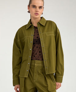 NÜMPH | KATTI SHIRT - FIR GREEN