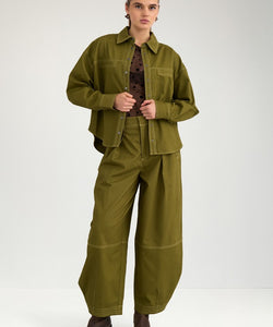 NÜMPH | KATTI SHIRT - FIR GREEN