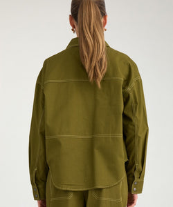 NÜMPH | KATTI SHIRT - FIR GREEN