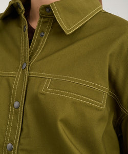 NÜMPH | KATTI SHIRT - FIR GREEN