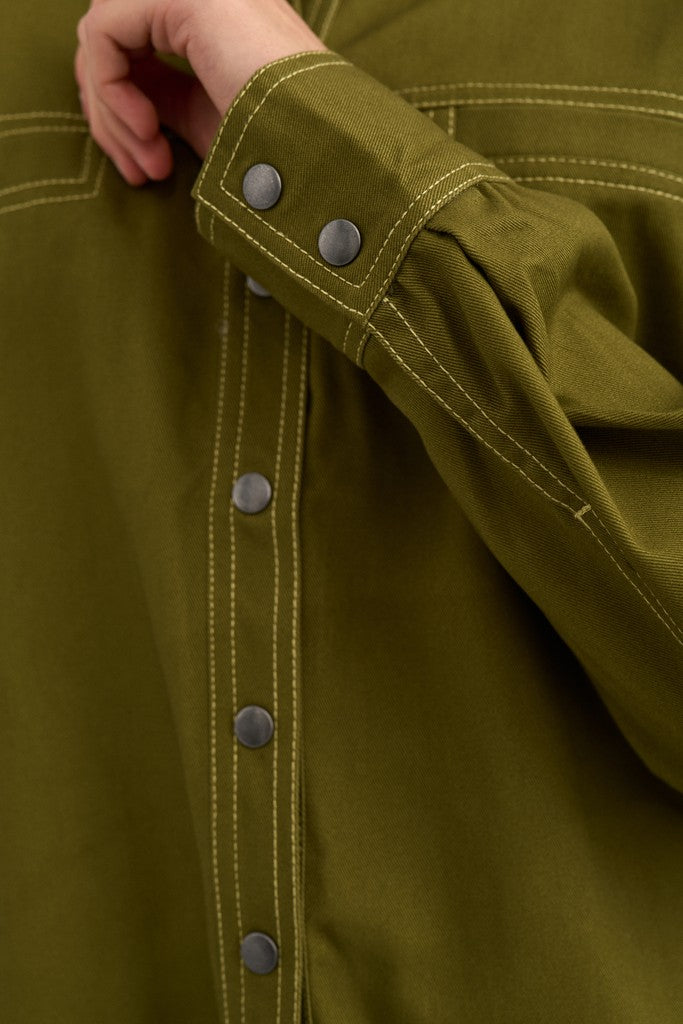 NÜMPH | KATTI SHIRT - FIR GREEN