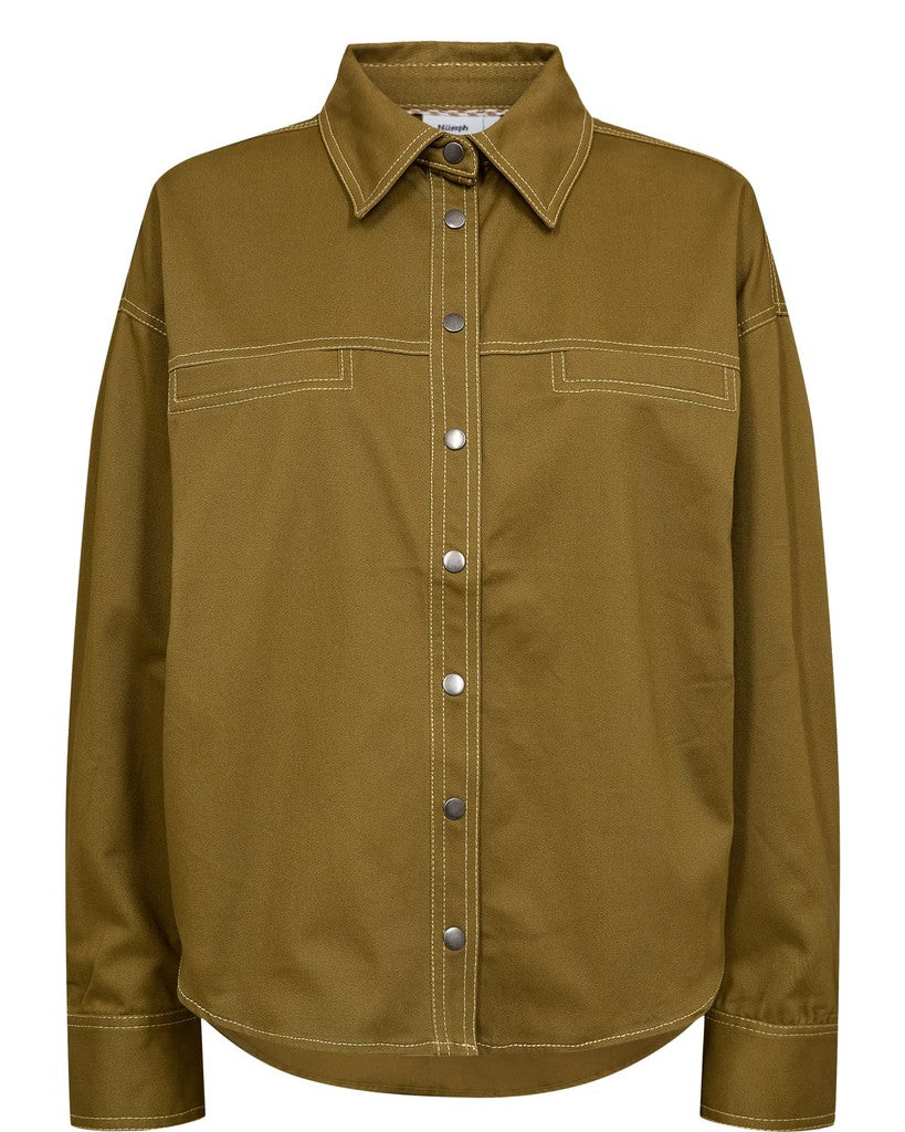 NÜMPH | KATTI SHIRT - FIR GREEN
