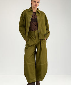 NÜMPH | BARREL PANTS - FIR GREEN