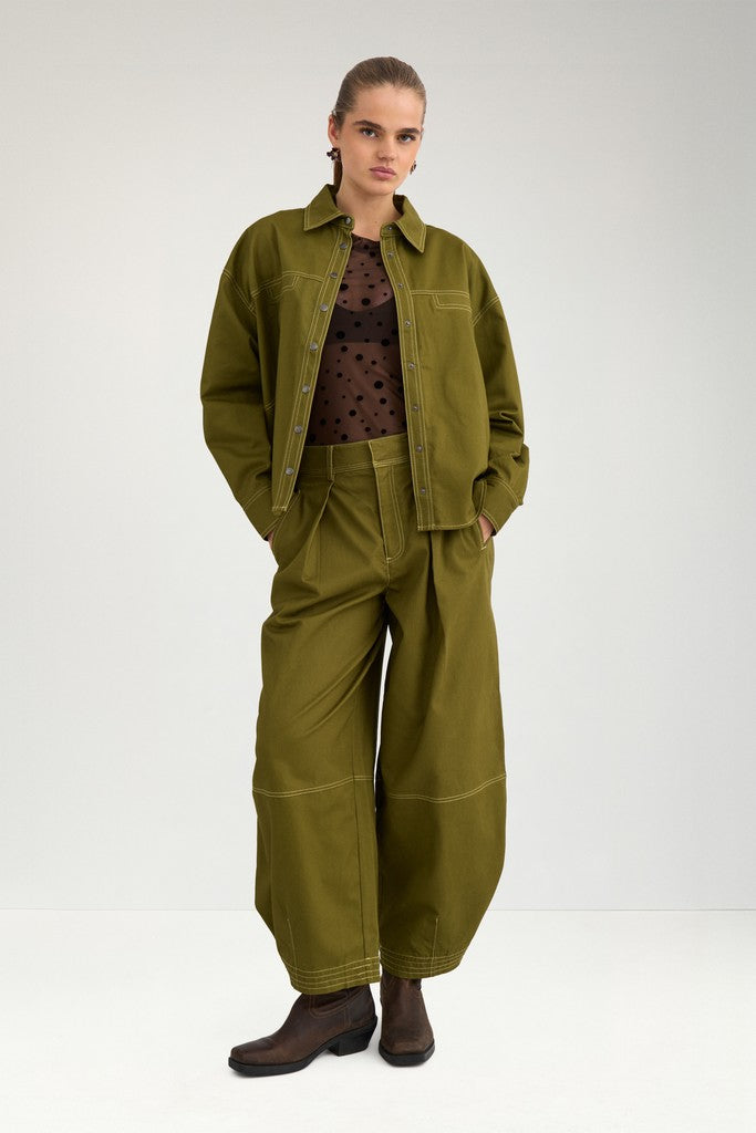 NÜMPH | BARREL PANTS - FIR GREEN