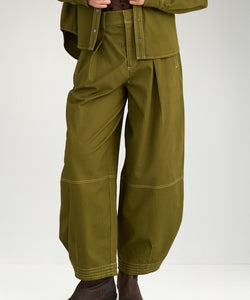 NÜMPH | BARREL PANTS - FIR GREEN