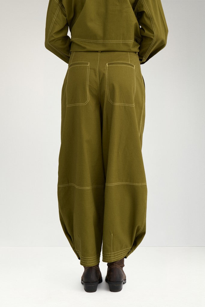 NÜMPH | BARREL PANTS - FIR GREEN