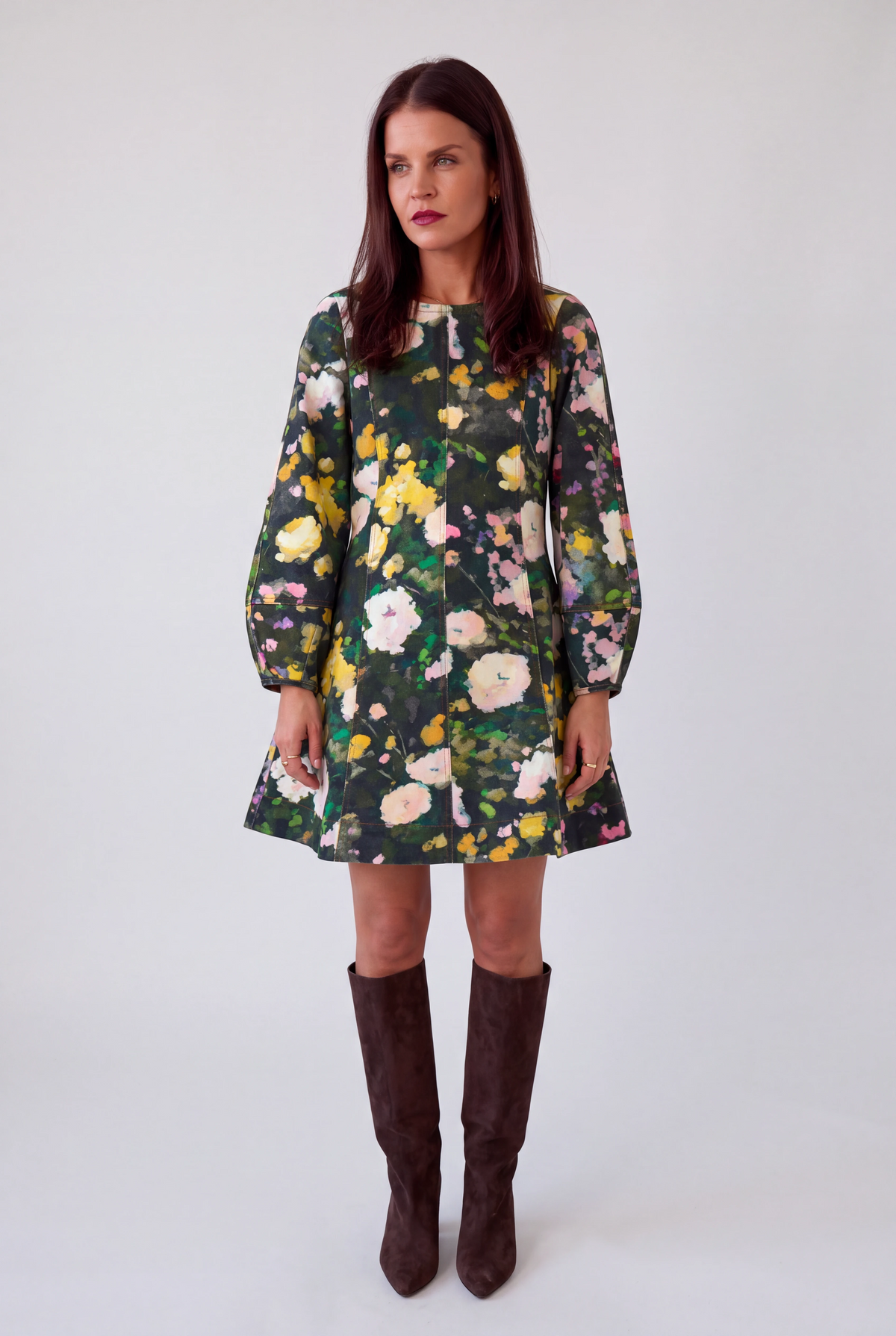 NÜMPH | LISSA LS DRESS -  BOTANICAL GARDEN