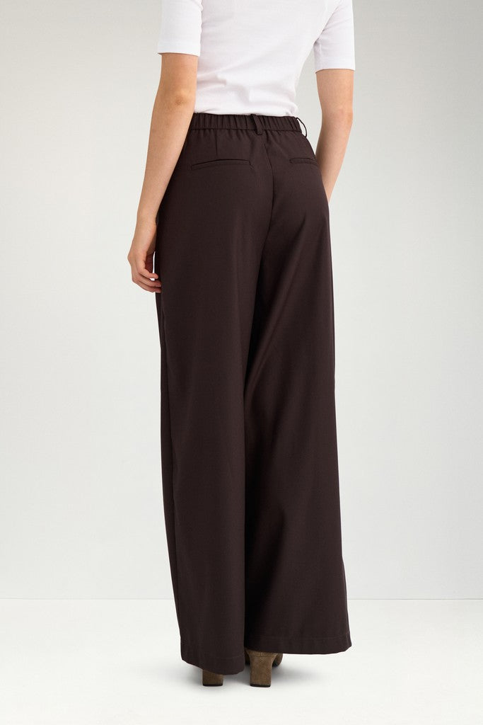 NÜMPH | BILLA WIDE PANTS - CHOCOLATE PLUM