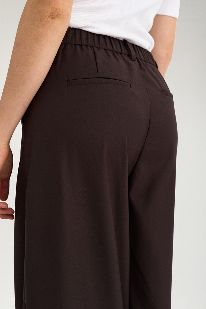NÜMPH | BILLA WIDE PANTS - CHOCOLATE PLUM