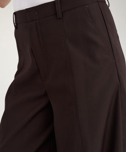NÜMPH | BILLA WIDE PANTS - CHOCOLATE PLUM