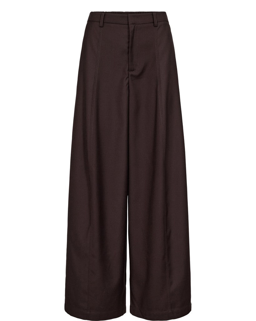 NÜMPH | BILLA WIDE PANTS - CHOCOLATE PLUM