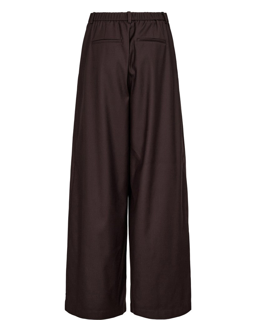 NÜMPH | BILLA WIDE PANTS - CHOCOLATE PLUM