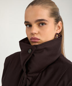 NÜMPH | BILLA PADDED VEST - CHOCOLATE PLUM